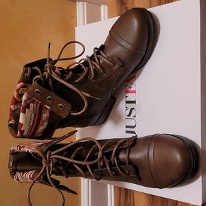 Lace up combat boots